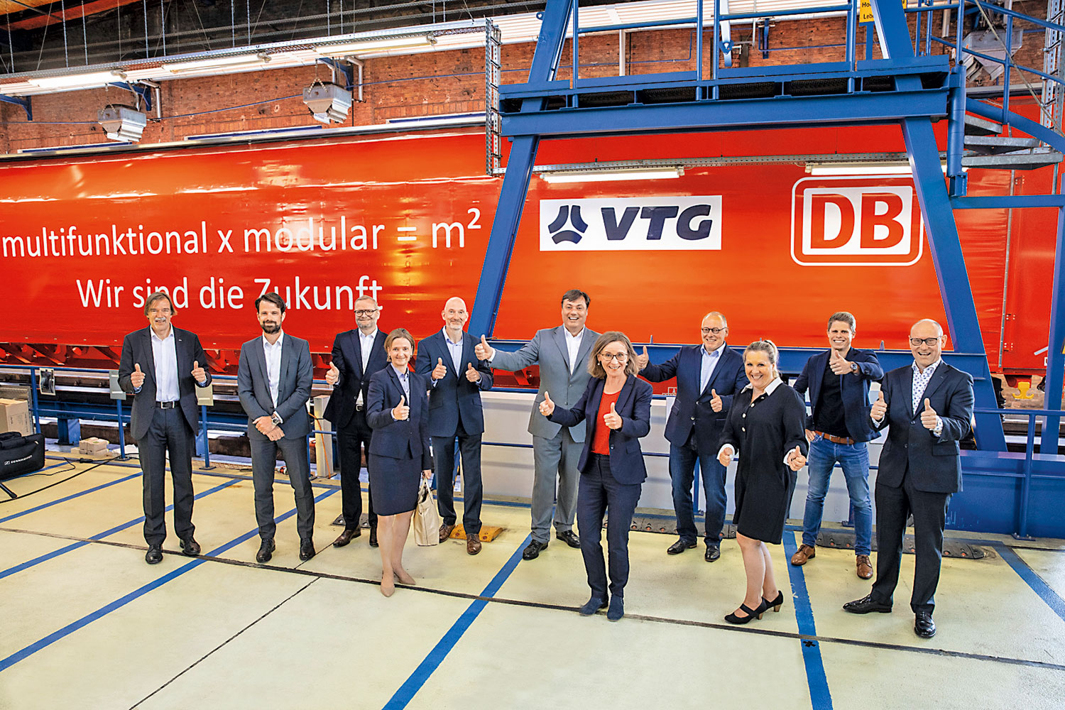 Mit den multifunktionalen Güterwagen wollen DB und VTG mehr Verkehr auf die Schiene holen.
